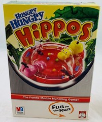 Hungry Hungry Hippos Travel Game by Milton Bradley Complete Great Cond FREE SHIP