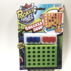 Pocket Travel Checker DropTravel Portable Pocket 1 Or 2 Player Board Game