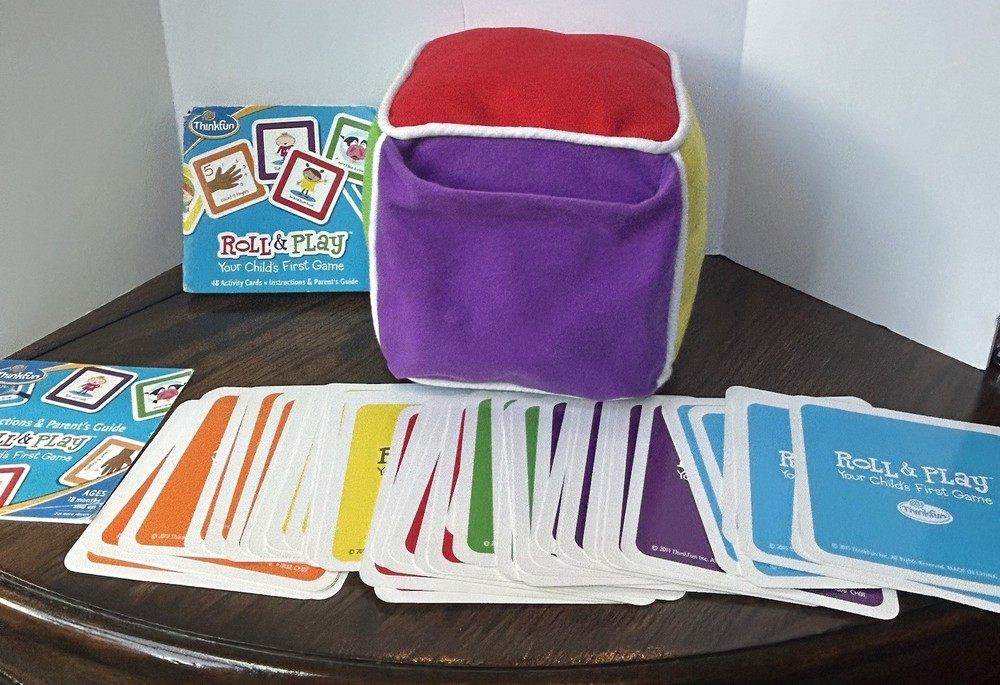 ThinkFun Roll & Play Your Child’s First Game Complete 48 Cards Cube 2011