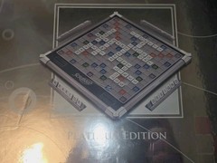 Hasbro Scrabble Platinum Edition Board Game Rotating Board B&N Exclusive 2010 **