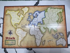 Risk The World Domination Game 2003 GAME BOARD & INSTRUCTIONS ONLY