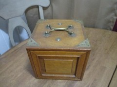 Antique Mahjong 5 Drawer Wood Box Set Bamboo Bone Mah-Jongg