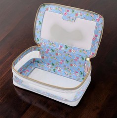 Oh My Mahjong Mahjong Tile Storage Case Organizer Bag White Silver Elephant NEW