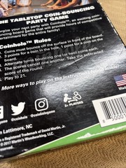 Coinhole The Coinhole Tabletop Coin-Bouncing Party Game New In Box
