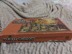 RARE Vtge 1973 Europa Chess Pacific Game with RARE Chess Book & Ephemera