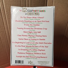 The 12 Drinking Games of Christmas Adult Holiday Party Game Xmas New Year’s Eve