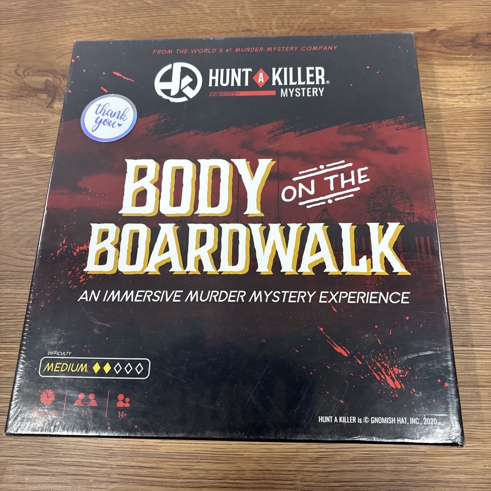 Hunt A Killer Body On The Boardwalk Immersive Murder Mystery Game sealed.