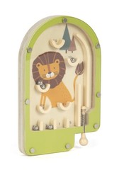 small foot Mini Flipper Löwe aus Holz, Pinball-Spiel, Geschicklichkeitsspiel, fü