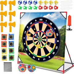 4-In-1 Sport Game with Stand – Golf Target Battle Games with Putting Mat, 12 Sti