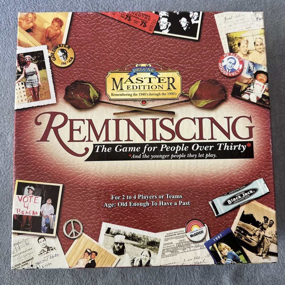 The Reminiscing Game Deluxe Master Edition USA 1940-1990 Homeschool