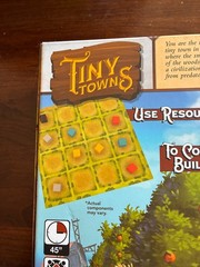 TINY TOWNS Board Game City-Building Strategy COMPLETE 2019 AWARD WINNER Ages 14+