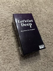 Lets Get Deep Questions for Couples 2021 Game Card USED