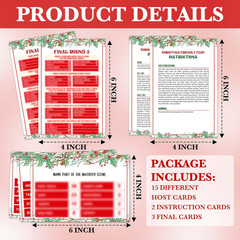 OICPYD Christmas Games for Families, Friendly Feud Game, Holiday Game for Adults