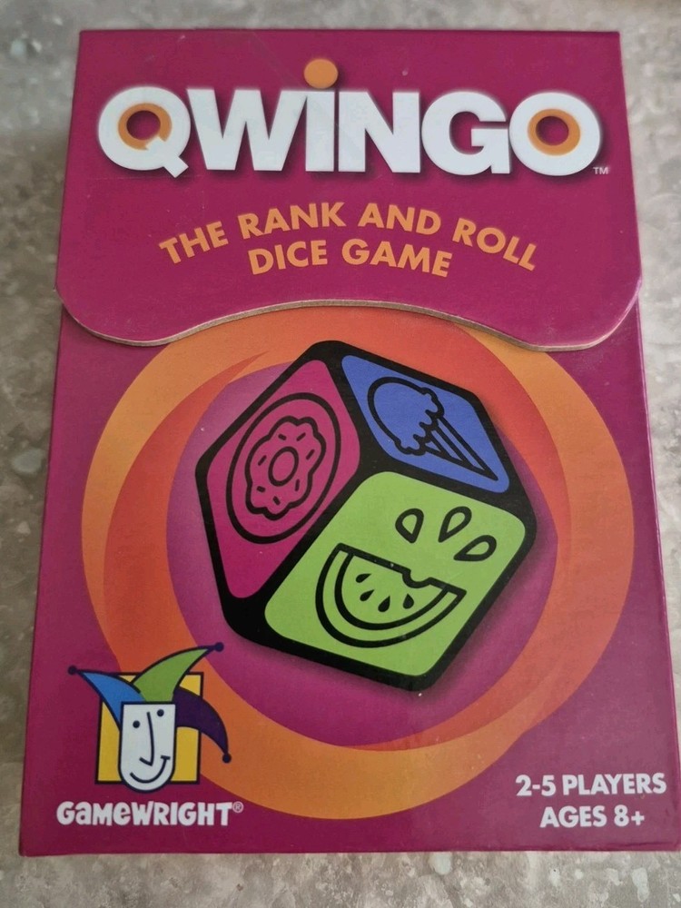 Qwingo Rank and Roll Family Dice Game Gamewright 2-5 Players Ages 8+
