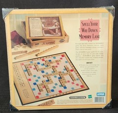 NEW Official SCRABBLE Parker Bros Nostalgia Edition Wooden Box Board Game Sealed
