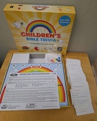 Children’s Bible Trivia Board Game Ideal 2018, Over 1000 Questions EUC