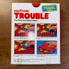 Vintage 1989 Milton Bradley Pop-O-Matic Trouble Travel Game 4704 Complete Boxed