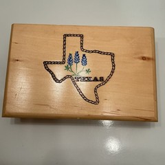 HANDPAINTED TEXAS BLUEBONNETS Extra Thick DOMINOES Texas Imagineering