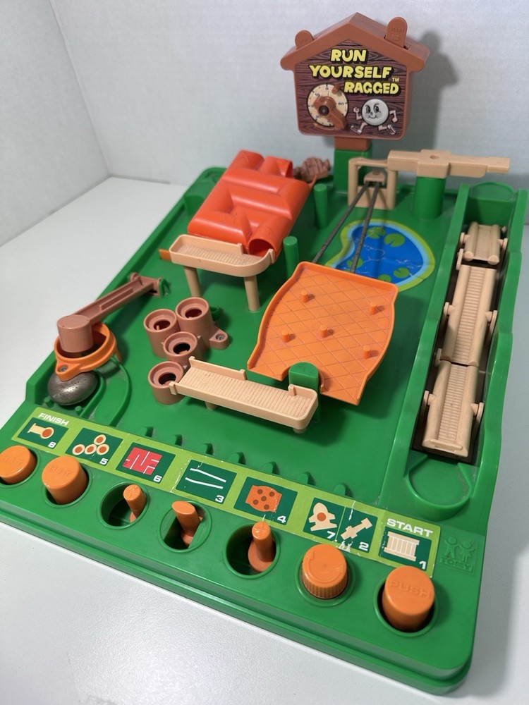 1979 Run Yourself Ragged Tabletop Obstacle Course Game by Toma.