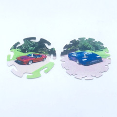 Lot of 2 Tazos Spinners Sports Cars De Tomaso Pantera Lamborghini Countach POGs