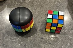 TOT PUZZLE LOT True Challenge Magnetic Puzzle Spin to Solve AND Rubik’s Cube