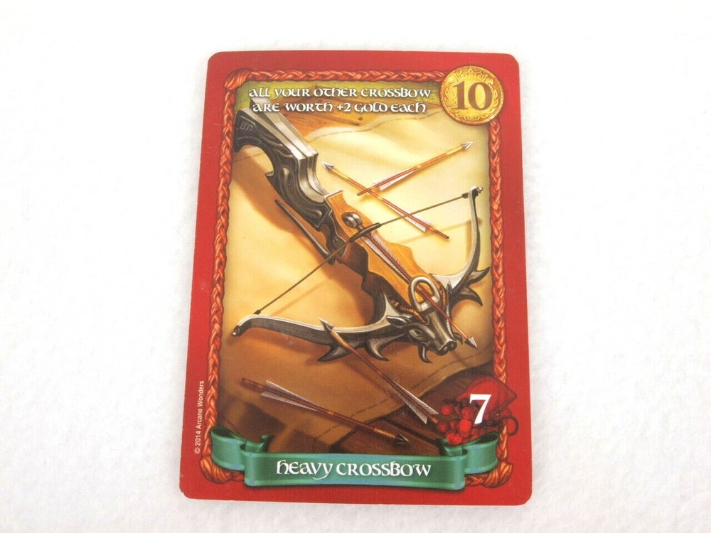 Sheriff of Nottingham Arcane Wonders Game Gen Con Promo Card HEAVY CROSSBOW