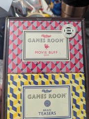 RIDLEY’S GAMES TRIVIA SET 3-in-1 Trivia Set MOVIE BUFF BRAIN TEASERS POP MUSIC