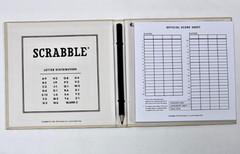 2019 WS GAME COMPANY DELUXE ED. SCRABBLE ROTATING WOOD COLLECTOR GAME SET EUC