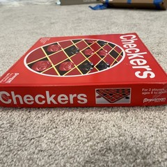 Checkers Board Game Set with 24 Pieces Classic Games