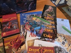 1993 TSR Dungeons & Dragons Dragon Strike Board Game VHS 100% Complete Vintage