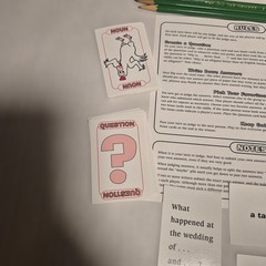 Play Again Games Why Did The Chicken Riddle Game Unisex OS Green Excellent 2004