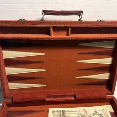 1973 Pacific Game Co Backgammon-Red & Butterscotch 1” Chips Vintage Retro