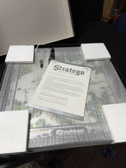 Stratego Board Game Onyx Edition Chess Strategy War Wood 100% Complete