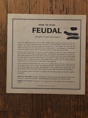 Feudal: The Game Of Siege And Conquest Vintage Board Game 1967 3M Complete VG 🔥
