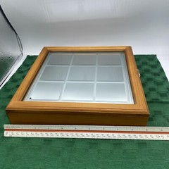 Wooden Box Tic Tac Toe Game & Mirrored Table Decor