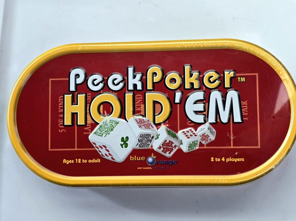 Peek Poker Hold’Em Blue Orange Games Dice Game 2010