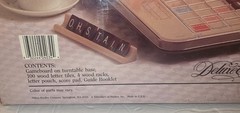 Scrabble Crossword Game Deluxe Edition Turntable 4034 1989 Milton Bradley Sealed