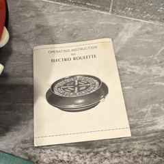 Waco Electro Roulette Vintage Game Set w/ Box Chips Mat Instructions