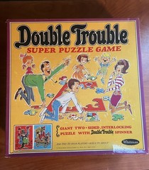 Vintage 1968 Double Trouble Super Puzzle Whitman Game Ages 6 and Up