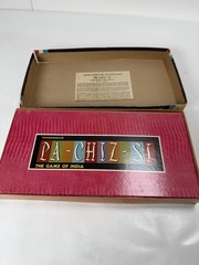 PACHISI Board Game Tiger Cover Classic Game of India Vtg PARCHEESI Complete