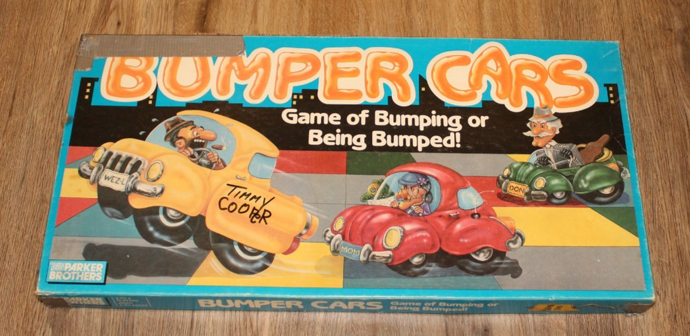 Vintage 1987 BUMPER CARS Board Game Parker Brothers