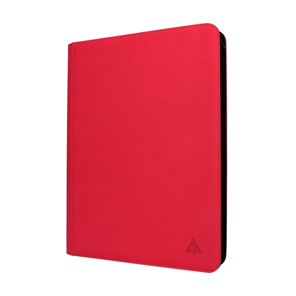 Rieton 16 Pocket 1000+ Pockets Card Binder, Large 3.7x 2.7 inches, Red
