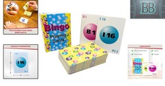 Mr Chips Durable Bingo Cards Set – 75 Reusable Plastic-Coated for Any Game Night