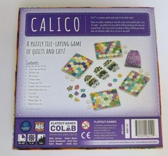 Calico Tile Placement Puzzle Game by AEG with Kickstarter Promo cats