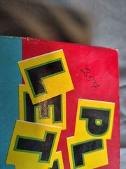 ~ 1973 Vintage Play Letters 10 Word Game 400 Large Letters E.E. Fairchild Corp ~