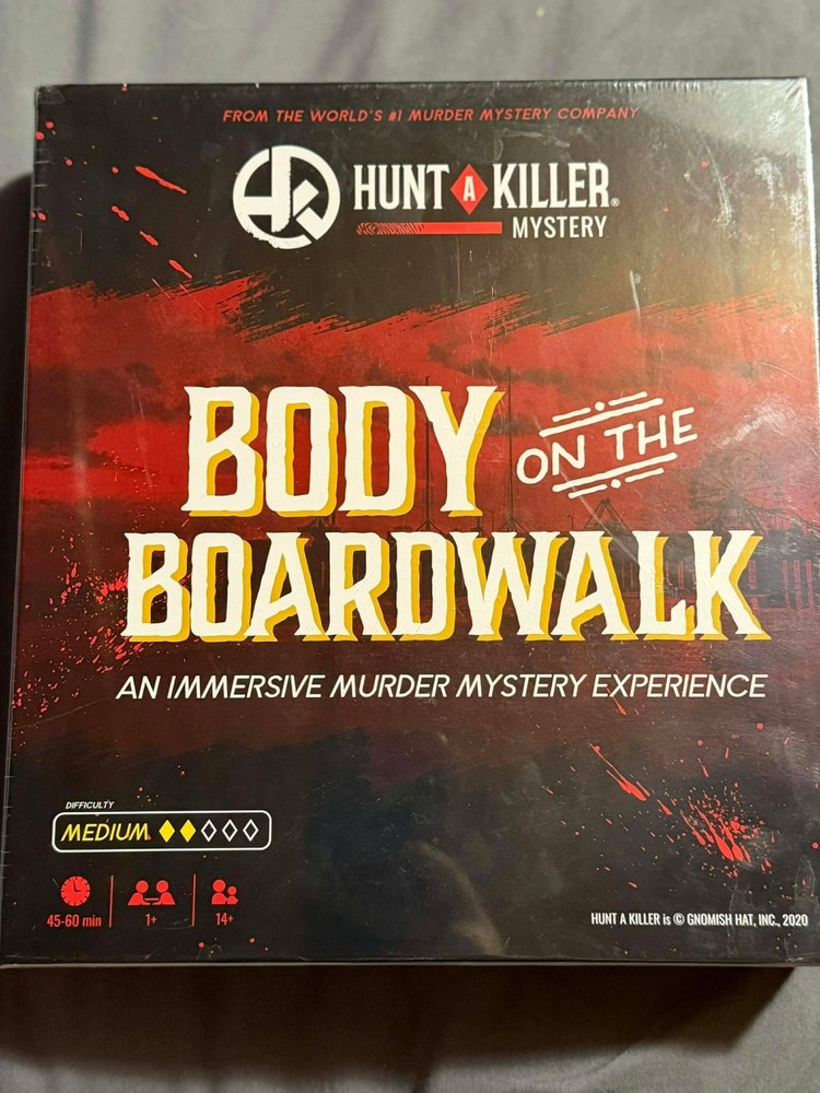 Hunt a Killer Body on the Boardwalk Immersive Murder Mystery Board Game Clues