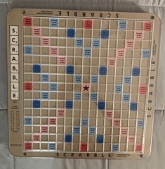 Scrabble Deluxe Edition Board Game Crossword Rotating Board 4034 1989 Complete