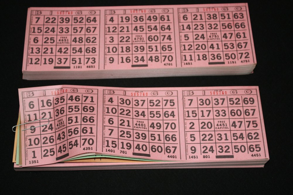 BINGO PAPER Cards Sheets 3 on 4 Pink Solid Horizontal – 50 pack