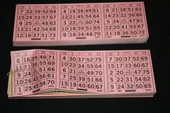 BINGO PAPER Cards Sheets 3 on 4 Pink Solid Horizontal – 50 pack