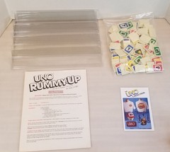 Vintage Uno Rummy Up Mattel 1993 Family Game 90’s Tiles Complete